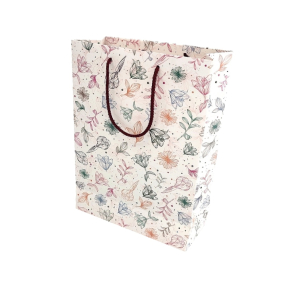 Design bag with fabric handles