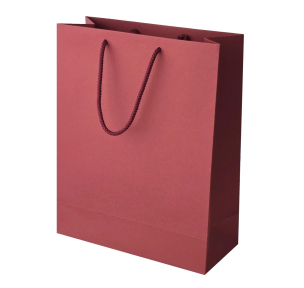 Bordeaux paper bags with fabric handles