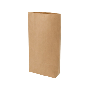Brown paper block bottom bag 