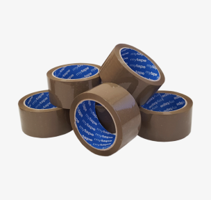 Brown solvent packing tape