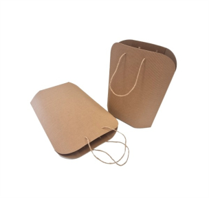Brown paper bags with twisted handles