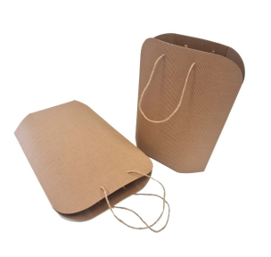 Brown paper bags with twisted handles