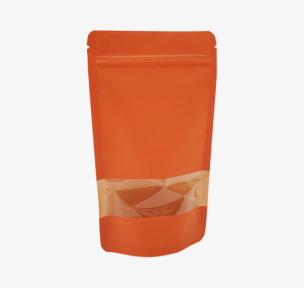 Paper zip-lock bag with window