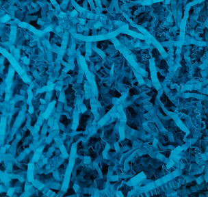 Paper shavings for decoration