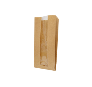 Paper sack with window
