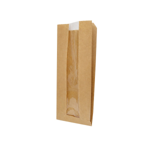 Paper sack with window