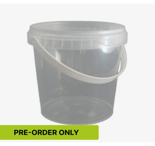 Plastic bucket with handle