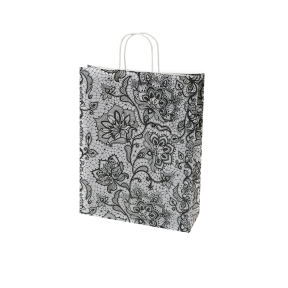 Design bag with twisted handles