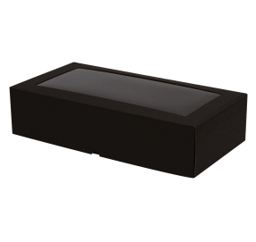 Mikrogofruotojo kartono dėžutė su langu