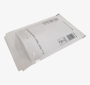 White bubble mailers E15